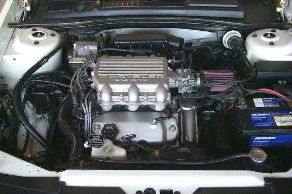 My Engine with the new Low Restriction Intake.