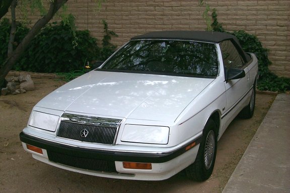 My LeBaron with the top up.